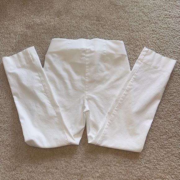 White Women's Capris Pants - Picture 4 of 4